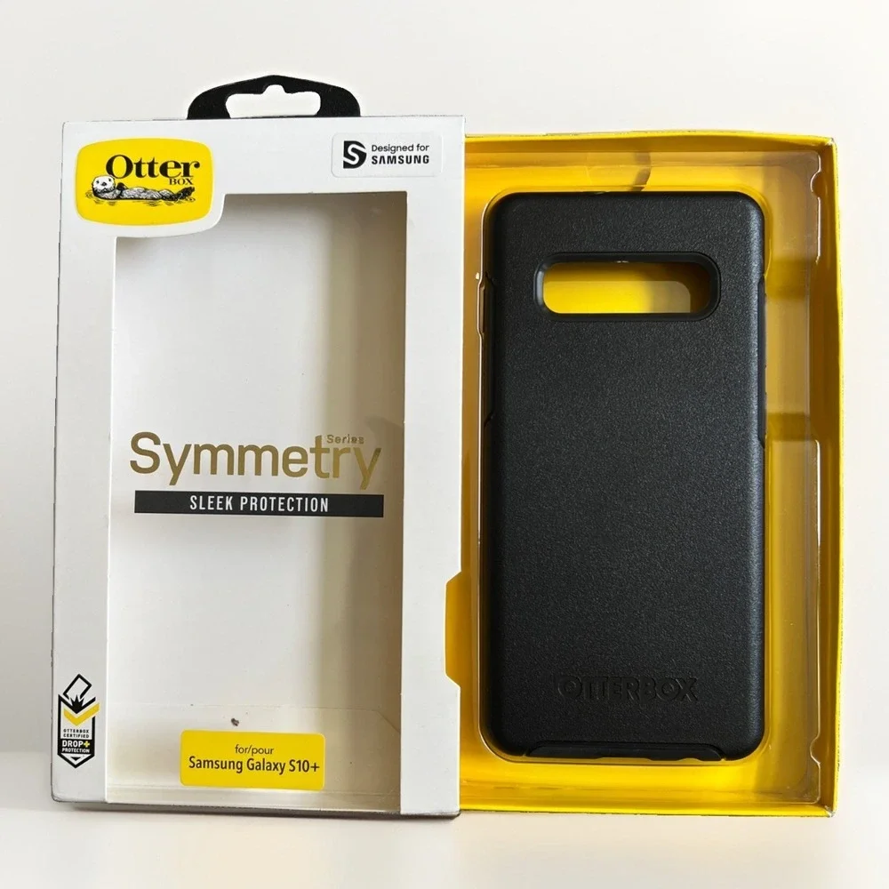 Otterbox Samsung Galaxy S10 Symmetry Series Black Sleek Case New